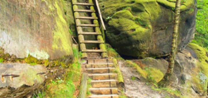 Sächsische Schweiz, Wanderweg an den Affensteinen